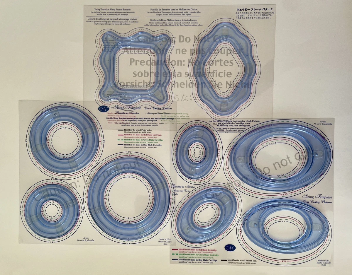 4 pièces Matrices de Découpe pochoir de perforation Géométrique Set de