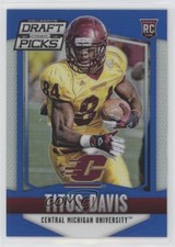 2015 Panini Prizm Collegiate Draft Picks Blue Prizm 47/75 Titus Davis #242 1s8