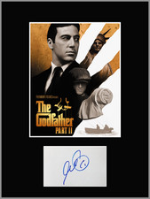 The Godfather Matted 11 x 14 Al Pacino Facsimile Autograph Display Mafia RP