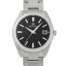 GRAND SEIKO Heritage Collection Quartz SBGV223 Black Men's Used Watch #31131