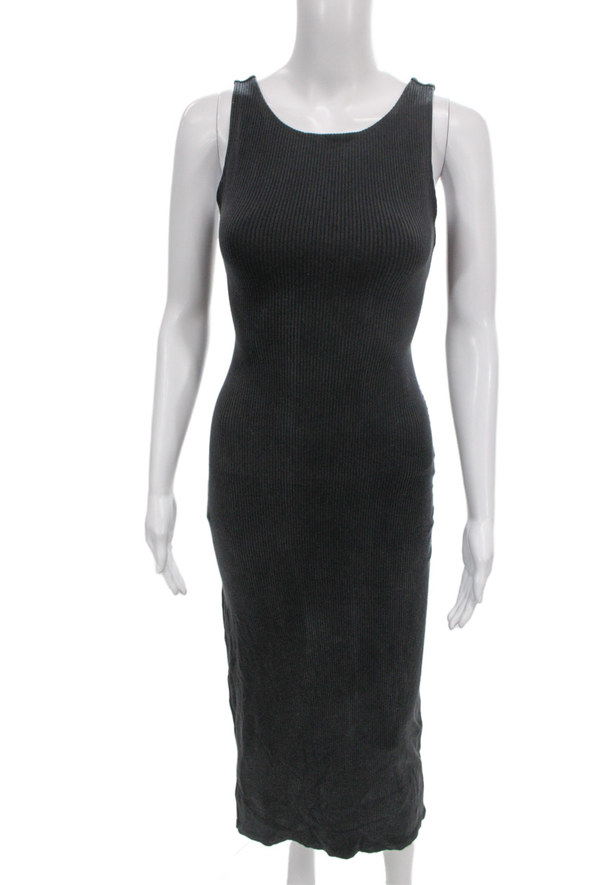L Space Womens Sleeveless Scoop Neck Bodycon Dress Gray Size XSFree Shipping in US $100+ Orders | $6.95 Orders Below