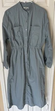 Niko And ... Womens Button Down Midi Dress Sz Medium Japanese Clothier Minimali