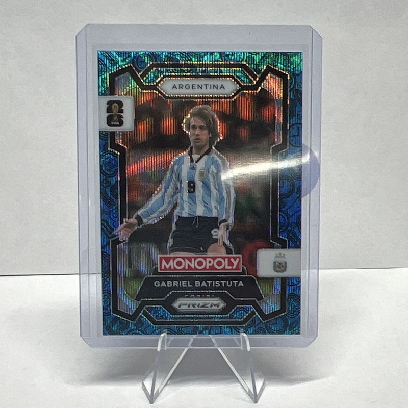 Panini 2022 Monopoly Prizm FIFA World Cup Hologram Insert Batistuta #4