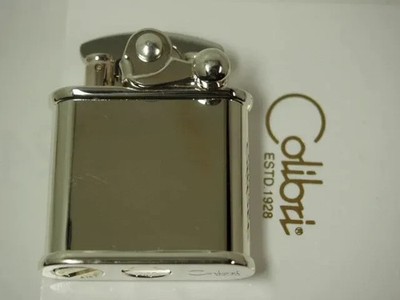 Colibri Oil Lighter Silver Mechanical Kickstart Vintage from Japan