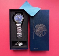MEN'S NEW WRISTWATCH LIGE ROMAN NUMERALS, QUARTZ, ROUND, DAY-DATE, SILVER FINISH