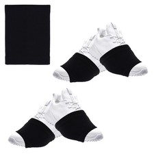 2 Pair Dance Socks Over Shoes, Shoe Anti-Slip on Medium, Black