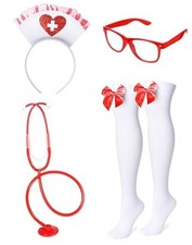 TOKYO REVENGERS Women Halloween Nurse Costume Accessories Headband One Size Red