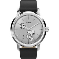 Automatisch Herrenuhr Timex Marlin TW2Y53800 Leder Schwarz Peanuts