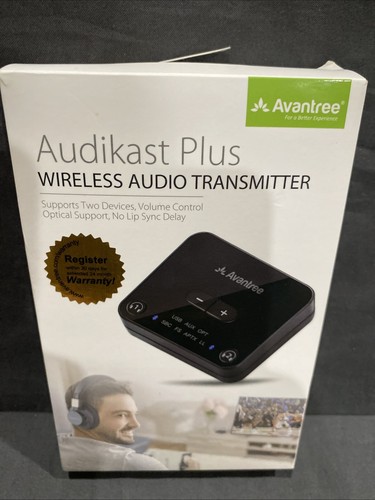 Avantree Audikast aptX Low Latency Bluetooth 5.0 Audio Transmitter for TV PC