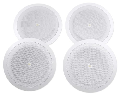 (4) JBL 8128 8" Full Range Commercial 70V/100V 6w Ceiling Speakers 4 Restaurant