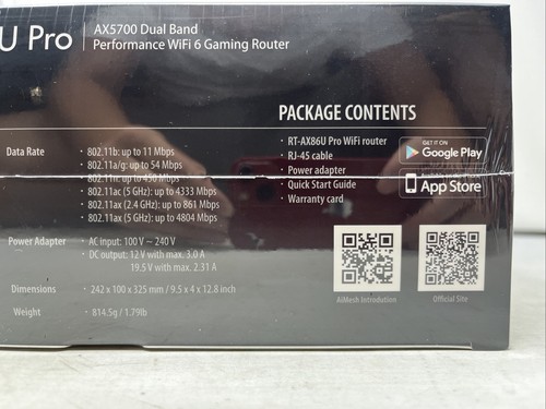 ASUS RT-AX86U Pro (AX5700) Dual Band Wireless Gaming Router - Brandneu - Bild 5 von 8