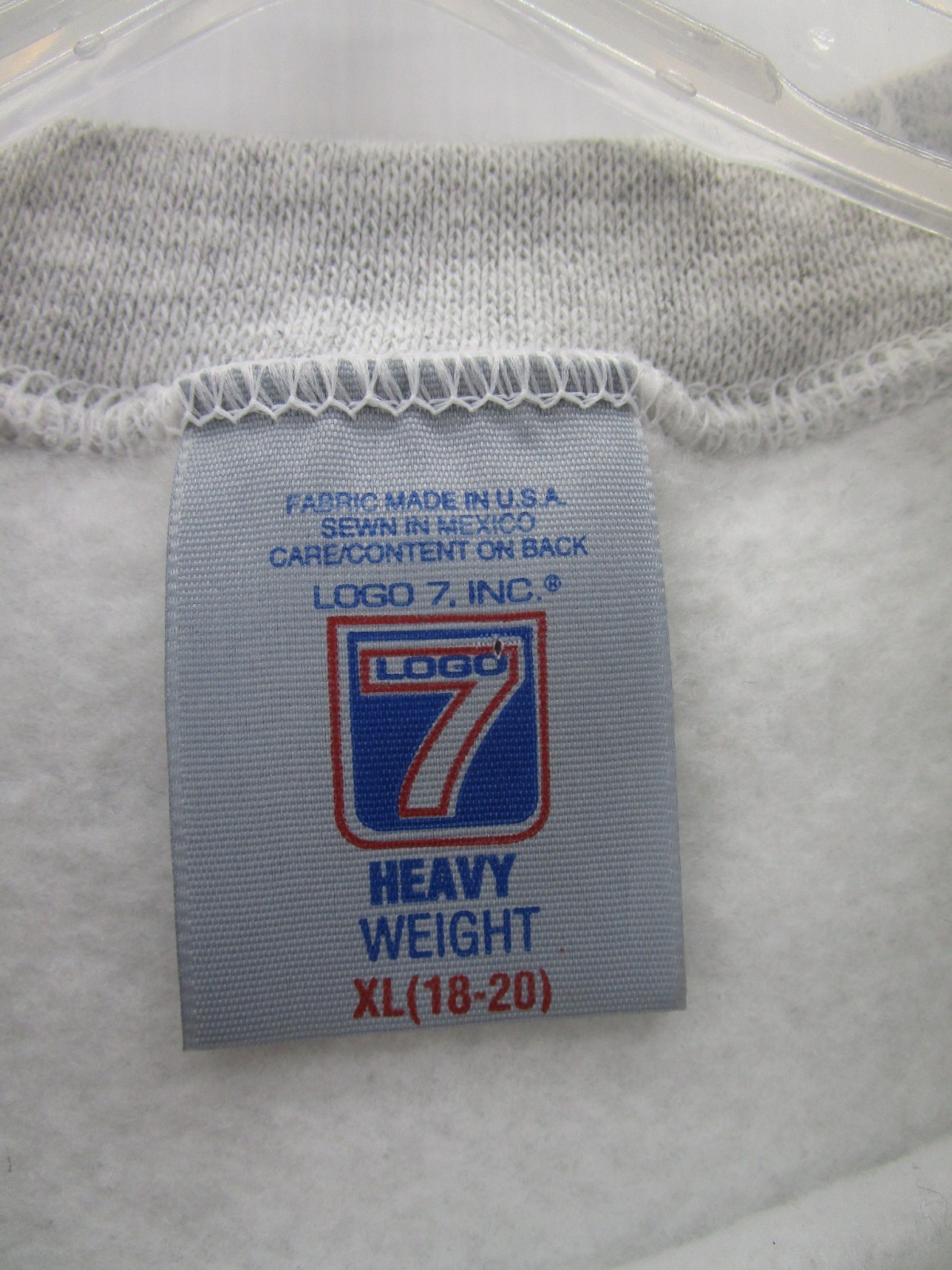 VINTAGE St Louis Rams Sweatshirt Boys XL Gray Logo 7 Heavy Weight NFL Team USA *