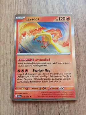 Pokemon Holo Karte Lavados Deutsch 146/165