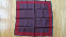 Vintage 100 Silk Pocket Square Italy