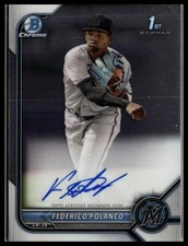 2022 Bowman #CPA-FP Federico Polanco Chrome Prospects Autographs