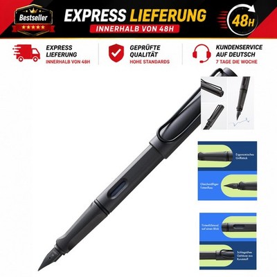 Lamy Safari 1203885 017 EF Safari 2017 Fountain Pen with Mid Feather - Charcoal
