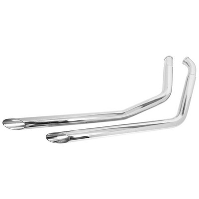 V-Factor Chrome 2 in. Slash Cut Drag Pipes 90025 (no ship to CA)