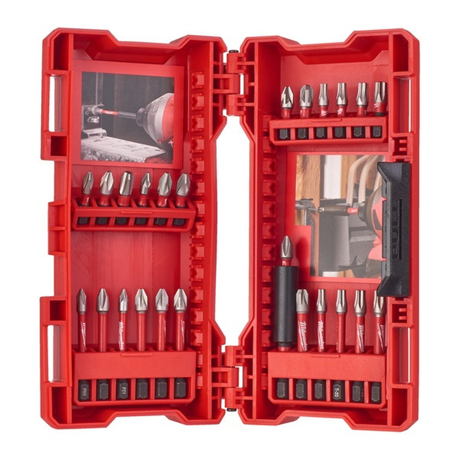 SHOCKWAVE Impact Bit - 25 Piece Set - Hardened WEAR GUARD TIP - MILWAUKEE