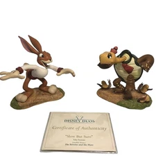 WDCC Disney Classic Duos TOBY TORTOISE & MAX HARE 'SLOW BUT SURE' In Box COA