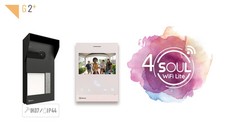 Kit de portier vidéo 2 fils anti-vandalisme Soul avec moniteur 4'' WiFi 1L de...