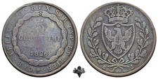 REGNO DI SARDEGNA 5 centesimi 1826 Genova Carlo Felice di Savoia
