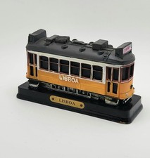 Classic Lisboa Lisbon Portugal yellow resin vintage train statue souvenir gift