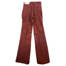 Maverick Vintage 70s Corduroy Flare Pants Womens 7 W27 Brown Bell Bottoms NWT