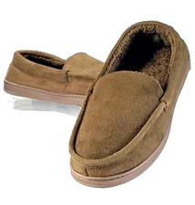 Wayland Square Memory Foam Mens Brown Slippers Size S