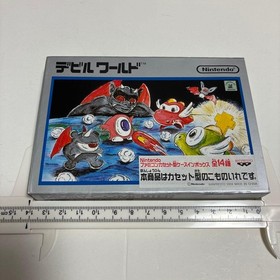 Nintendo Famicom cassette type case in box Devil World #dac2f5