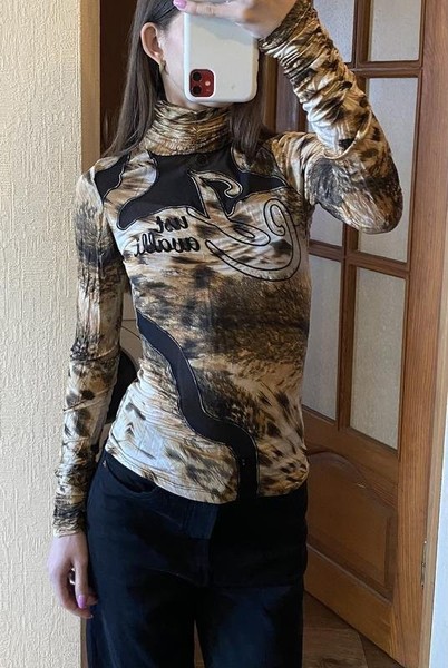 Women Just Cavalli Turtleneck Brown M