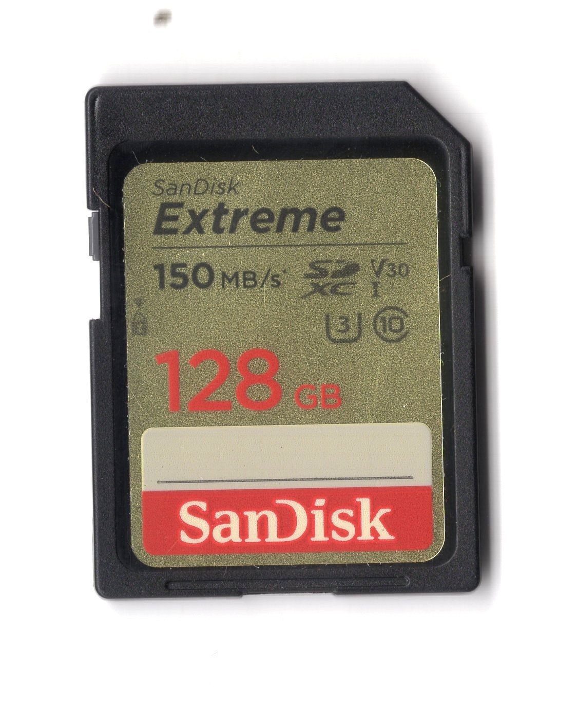 SanDisk Extreme 128GB SDXC I 150MB/s U3 V30 Class 10 Camera Memory Card