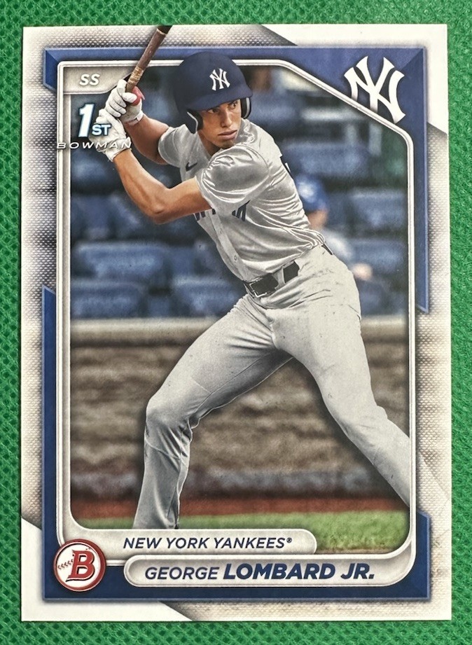 2024 Bowman George Lombard Jr. #BP-79 New York Yankees Rookie RC NMMT