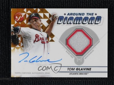 2023 Topps Pristine Gold Refractor 47/50 Tom Glavine #ADR-TGL Auto HOF 11o2