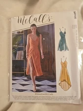 McCall's 8105 Easy Faux Wrap Dresses w/ Variations Misses' 16-24 Uncut Pattern