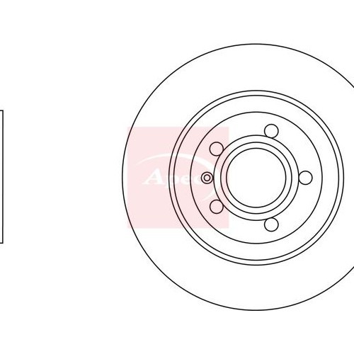 For MERCEDES EQB X243 2021 on BRAKE DISC (REAR) (SINGLE) DSK3437