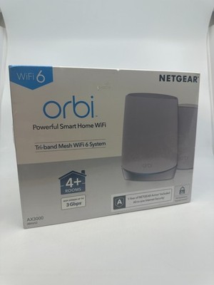 Netgear Orbi Whole Home Tri-band Mesh Wifi 6 System, Router + Extender AX3000
