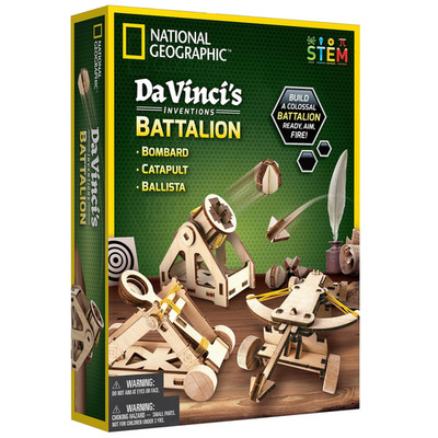 Blue Marble National Geographic Da Vinci Model Kit - Catapult Kit For Kids 3D