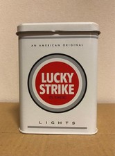 Lucky Strike Light Tin Ashtray Retro Steel 12cm