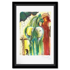 Salvador Dali Le Centurion FRAMED Ltd. Ed. Lithograph plate Signed, COA