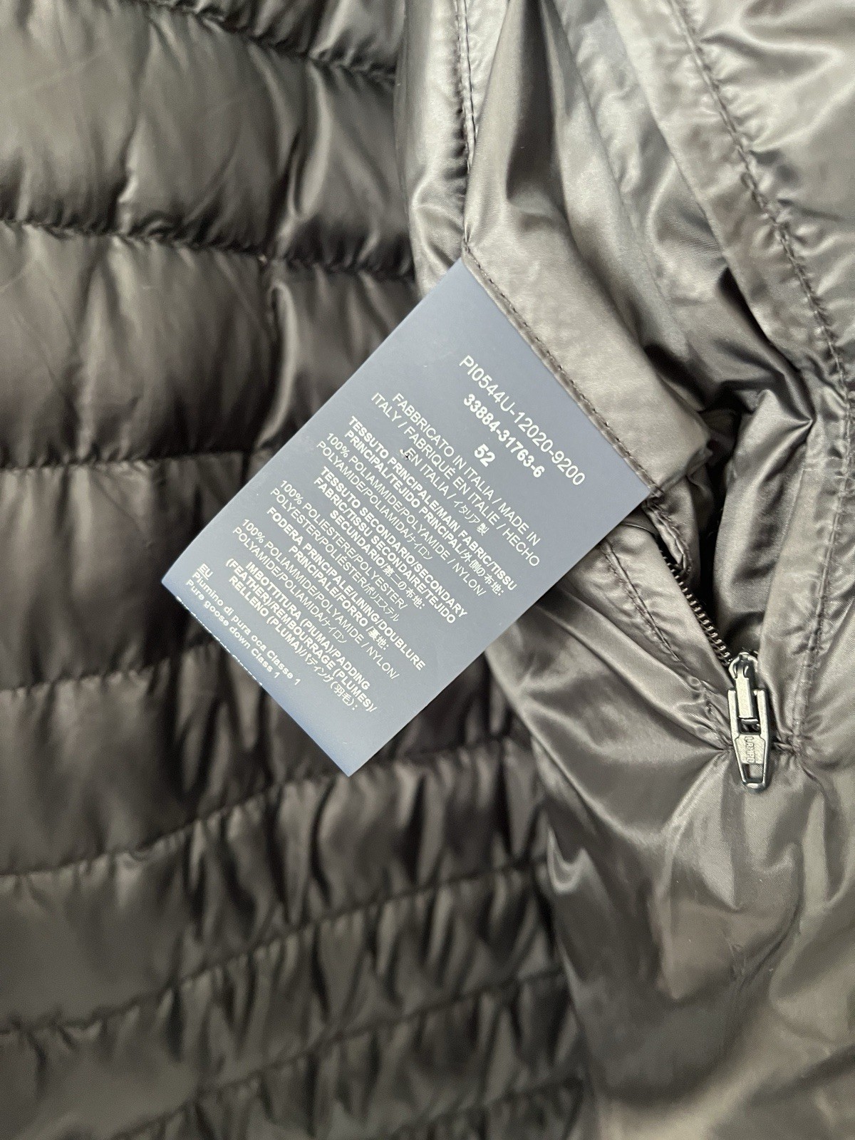 Herno Down Puffer Jacket Snap Button Men’s Size 5… - image 8