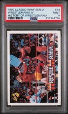 1990 Classic WWF Hulk Hogan Andre The Giant Card PSA 9 #34 Donald Trump