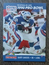 Barry Sanders, 1990 Pro Set NFL  CARD #413, Detroit Lions 
