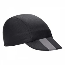 Ultra-Light Black Cycling Cap with CoolMax and UPF 40+ Sun Protection