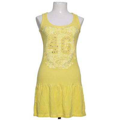 4G by Gizia, Kleid, Größe: 36, Gelb, Print, Rippenstrick, Damen #pfb