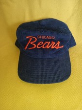 Vintage Chicago Bears Sports Specialties Script Cord Hat 80s NFL Football