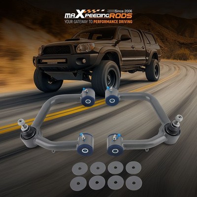 2x Front Upper Control Arms For 2005-present Toyota Tacoma Prerunner 2-4'' Lift