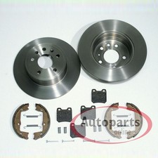 Bremsscheiben Ø 270 mm + Beläge Handbremsbacken Zubehör hinten für Opel Omega A