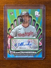 2024 Topps Big League Opening Act Autographs #OAABR Blake Rutherford Nationals