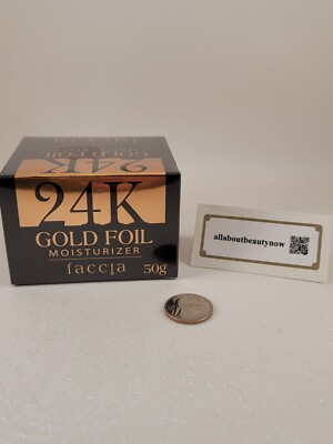 FACCIA 24K GOLD Foil Moisturizer 1.76 oz Full Size SEALED BOX 