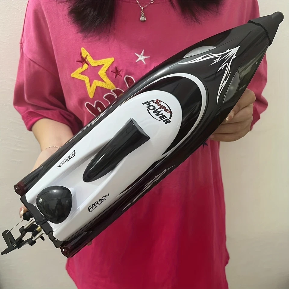 Радиоуправляемая высокоскоростная гоночная лодка 35 км/ч, запечатанная, водонепроницаемая, может тянуть сеть, огромный размер, доставка - Изображение 4 из 4